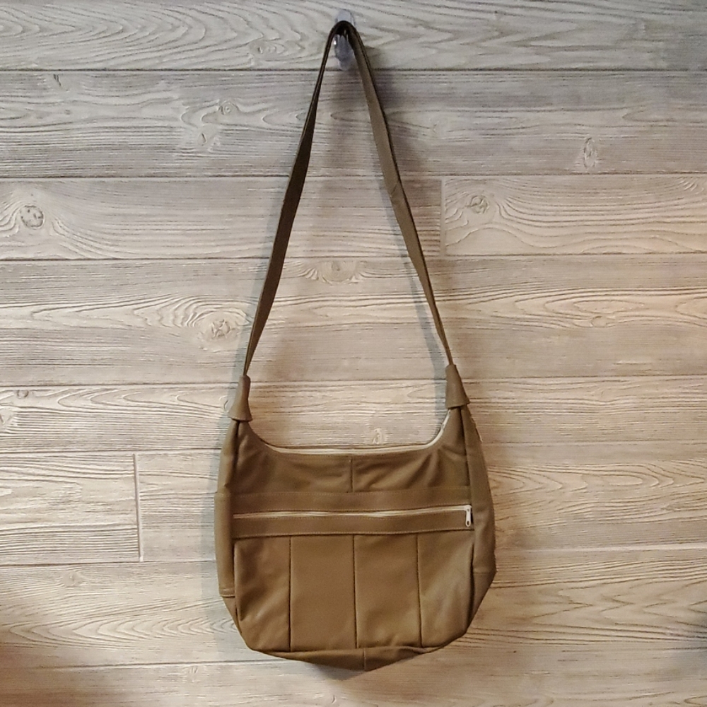 Real Leather Tan Purse